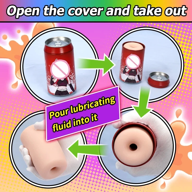 HESEKS Anime Sex Toys Blowjob Portable Pocket Pussy Masturbators for Men 7 Colors Can Lady Masturbation Cups Adult Product 18+