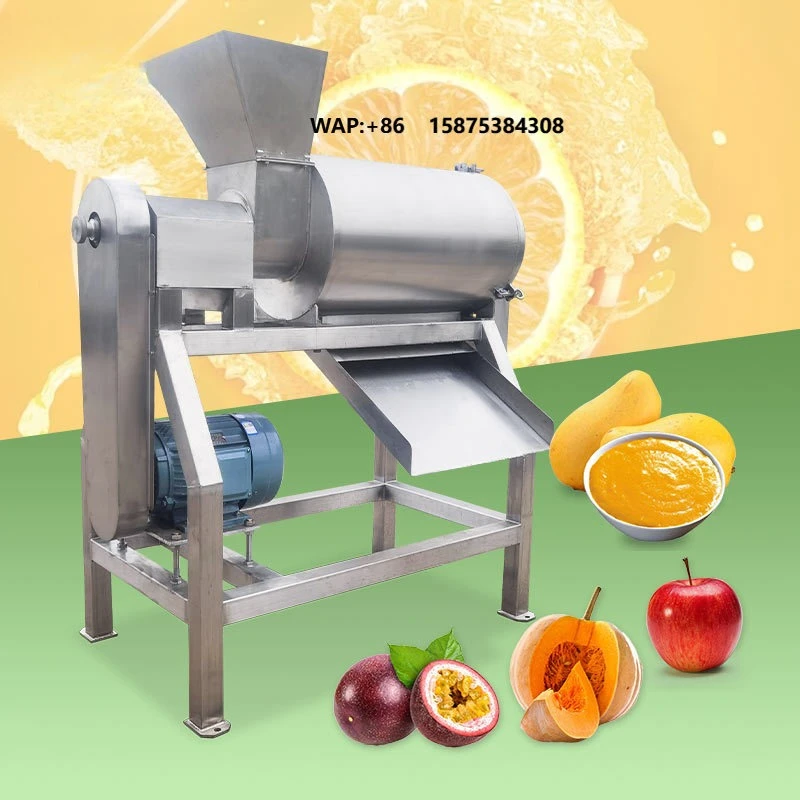 Industrial Vegetable Mango Pineapple Jam Puree Make Passion Fruit Machine Pulp Extractor Cherry Pulper