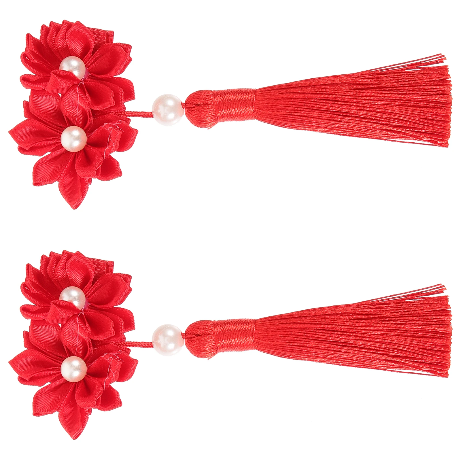 2 قطعة مقاطع الشعر زهرة شرابة دبوس الشعر إكسسوارات الشعر الأنيقة لحفل زفاف عيد ميلاد حفلة موسيقية في سن المراهقة هدايا زهرة كليب ل