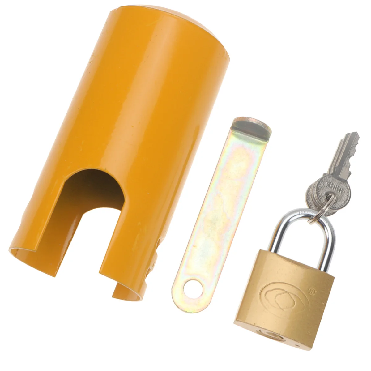 

Outdoor Tap Lock Multi Function Metal Anti Theft Water Switch Heavy Duty Yard Park Protection Durable Faucet Yellow