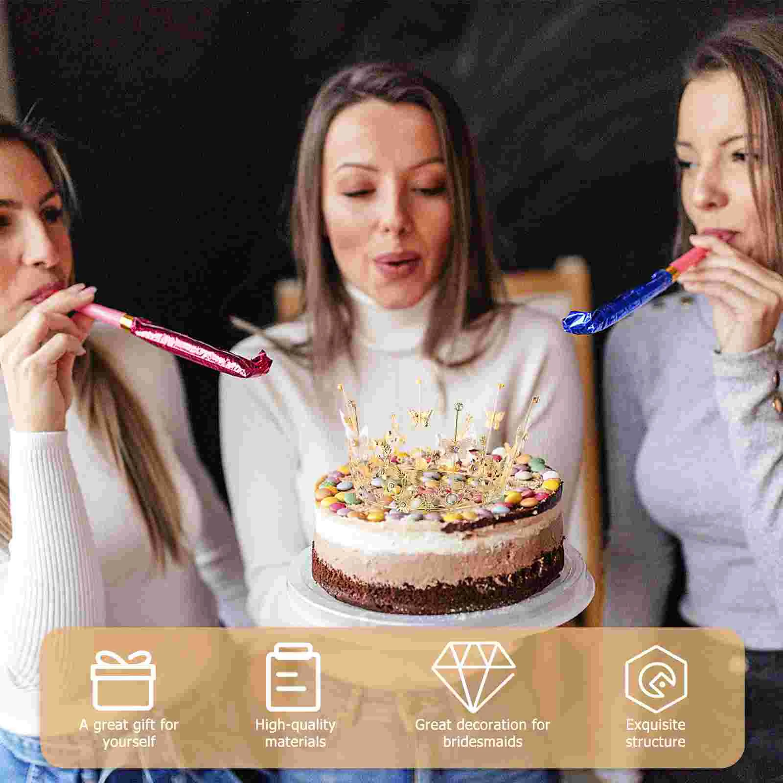 Couronne de décoration de gâteau d'anniversaire pour enfants, diadème, coiffure de patients de table, accessoire en cristal, cadeau féminin pour la mariée