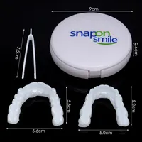 Sdotter New Dental Perfect Fit Teeth Whitening Fake Tooth Cover Adjustable Temporary Resin False Braces Snap On Smile Veneers Pr