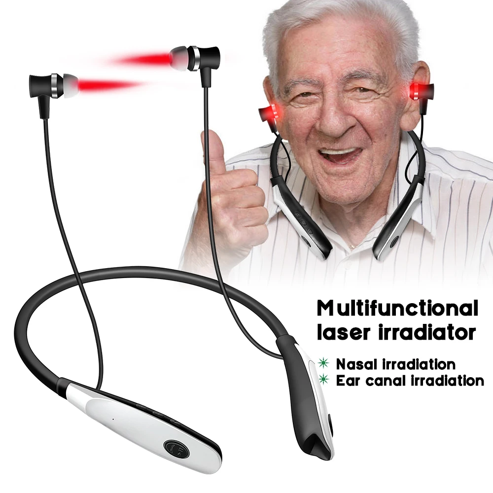

Tinnitus Otitis Media Red Light Therapy Irradiator 650nm Laser Earplugs Type-C Interface LLLT Physiotherapy Deafness Treatment