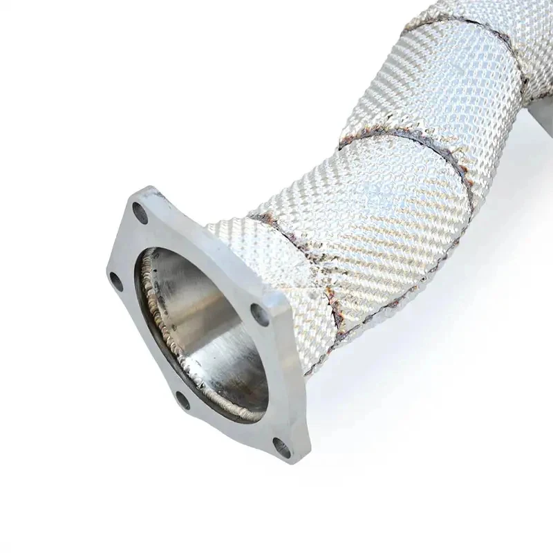 Insulated Straight Through Exhaust Downpipe High Performance Parts Fit S 4.8T 970 2009-2016