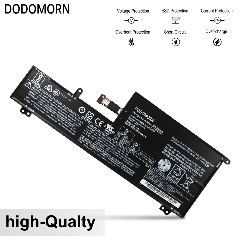 Imagem -03 - Lenovo-bateria do Portátil com Número de Rastreamento Bateria para Lenovo Yoga 72015ikb Série 80x7 L16l6pc1 L16c6pc1 6268mah 72wh 11.52v