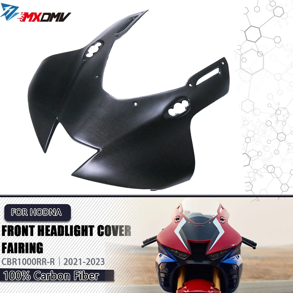 Carbon Fiber Front Headlight Cover Fairing For Honda CBR1000RR-R CBR 1000RR-R 2021 -2023 Motorcycle Headstock Front Fairing Cove