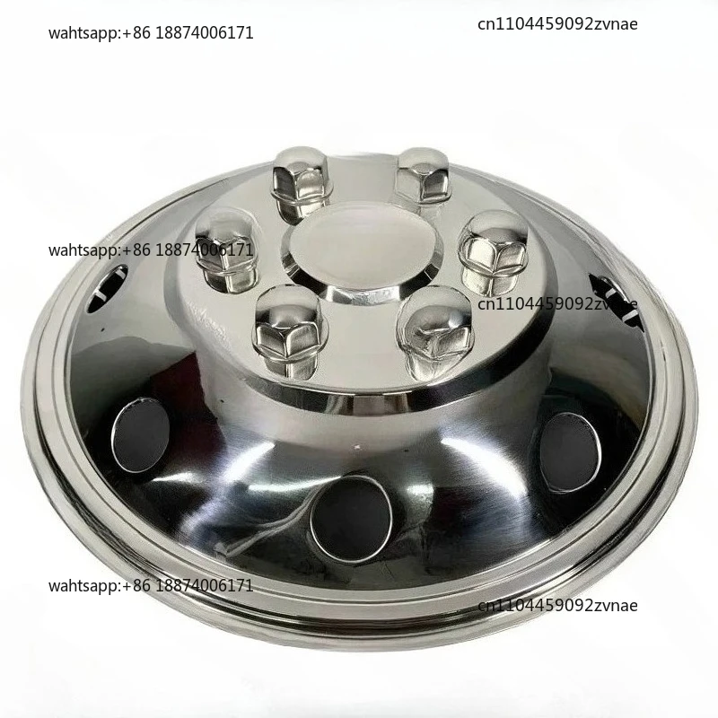 New 10-hole hub cover 22.5-inch luxury all-inclusive bus truck stainless steel modified car accessories