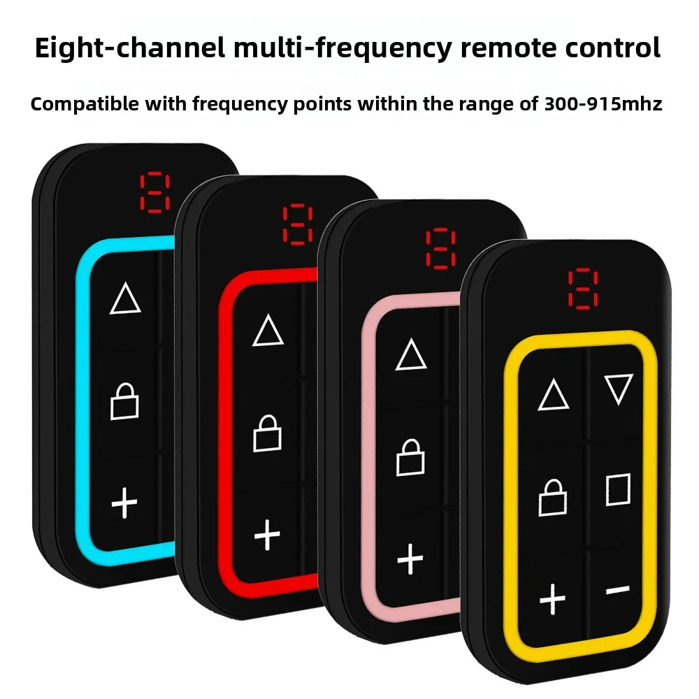 Cross-border garage door eight-channel copy wireless remote control, charging universal copy multi-frequency remote control