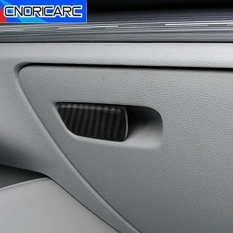 

Углеродное волокно, автомобильный Стайлинг, ящик для хранения второго пилота, панель переключателя, декоративная наклейка, отделка для Audi A3 8V 2013-2019, аксессуары для интерьера