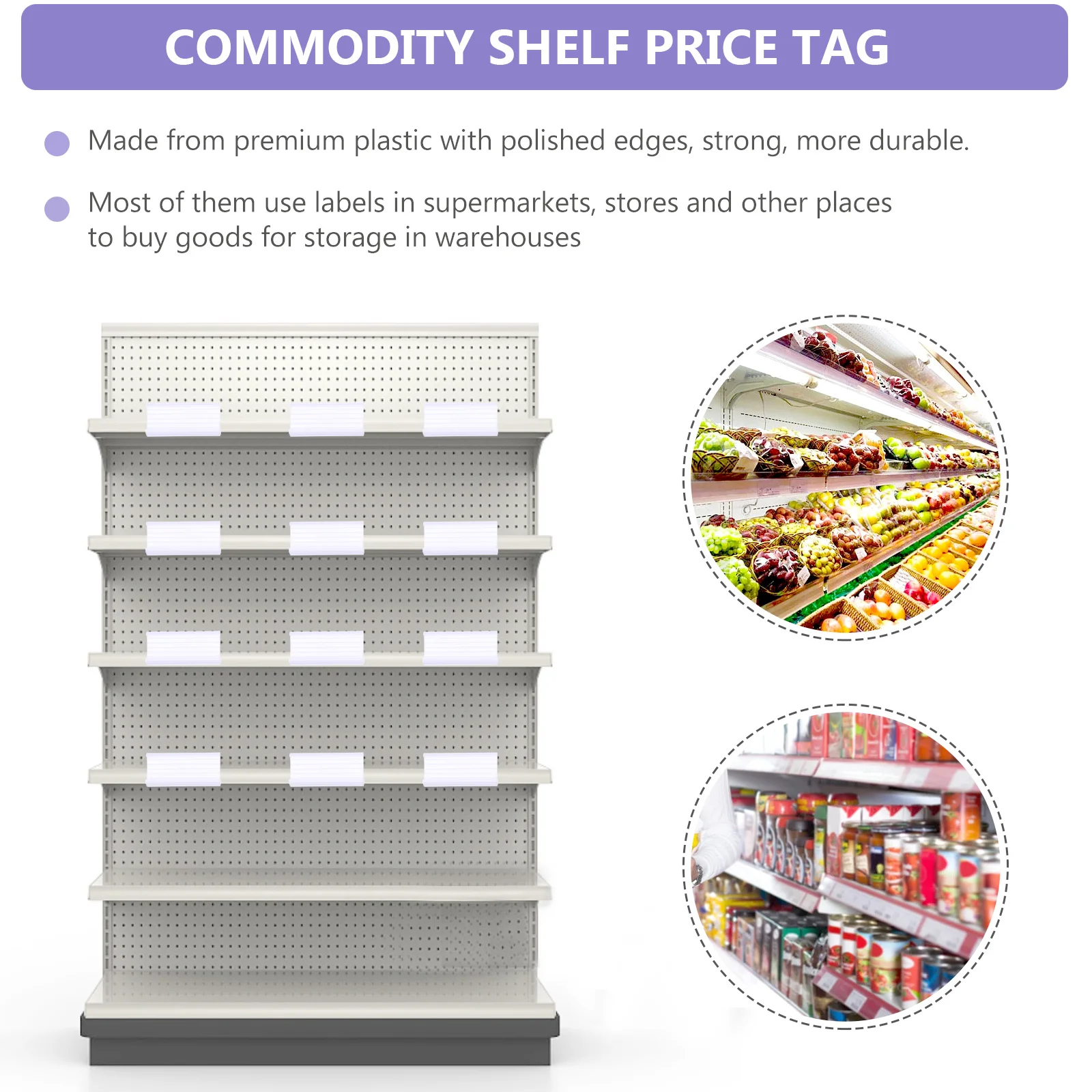 

20pcs Pvc Transparent Curved Shelf Label Holders For Retail Store Supermarket Price Display Organizer Label Rack