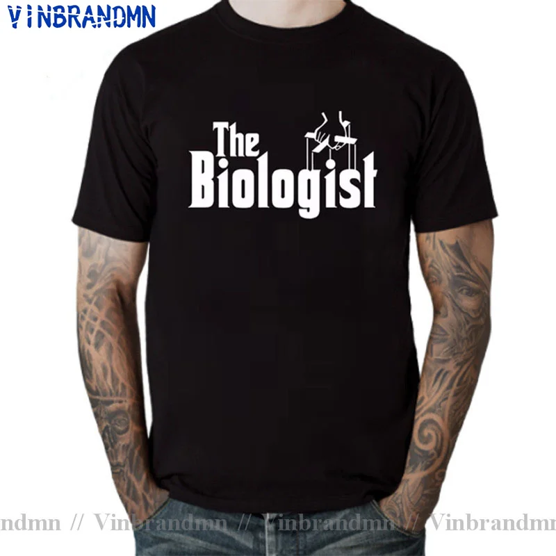 Funny The Biologist God Father T Shirts Graphic Fashion New Cotton Short Sleeve O-Neck Harajuku Science Biology Teacher T-shirt