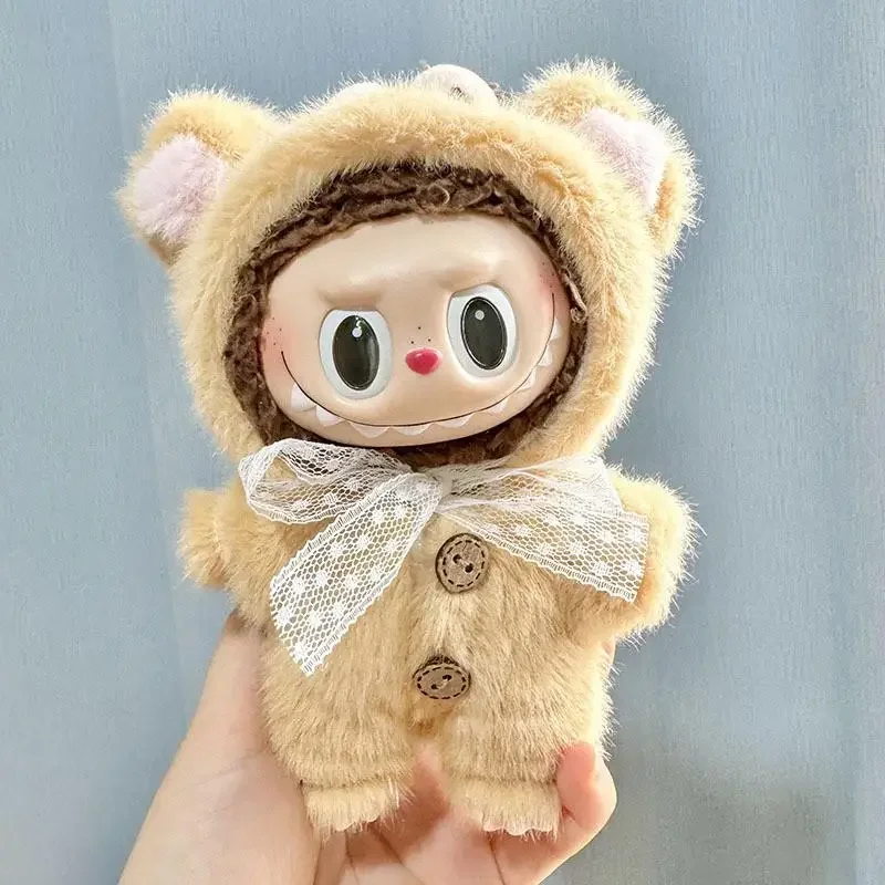 Pakaian boneka mewah Mini 17cm aksesori pakaian untuk Korea Kpop Exo Labubu boneka idola rok sweter hadiah pakaian