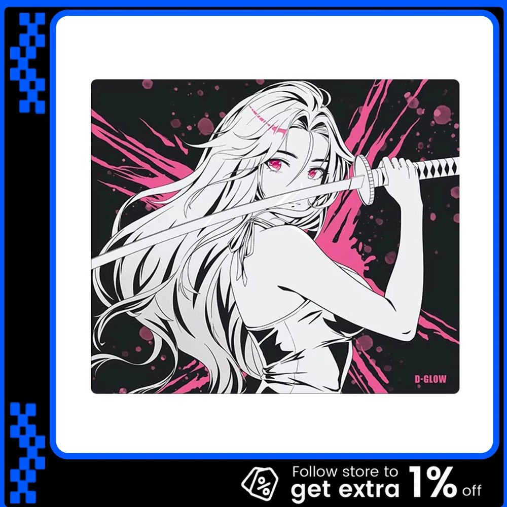 

Игровой коврик для мыши D-GLOW B4N, гладкий и быстрый, приятный для кожи, нескользящий, для CSGO, APEX, Valorant, аксессуары для ПК, подарки