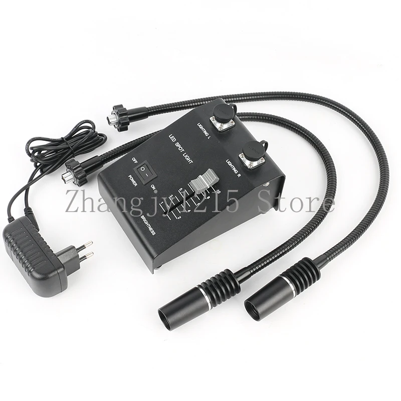 3 in 1 6500K 6W Microscope LED Gooseneck Light  Industry Illuminator Lamp Spot Light Lamp Fill Light Lamp With 60 LED Ring