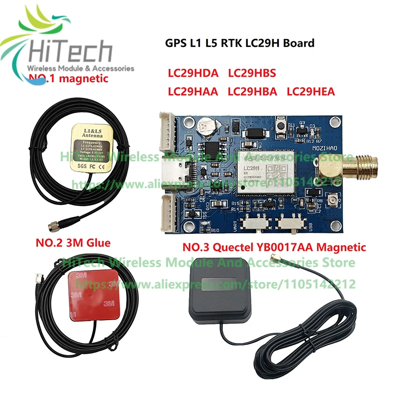 Quectel LC29H LC29HEA LC29HBS LC29HAA BA DA GPS L1+L5  RTK Differential Positioning Centimeter Board for Base Stations Rover
