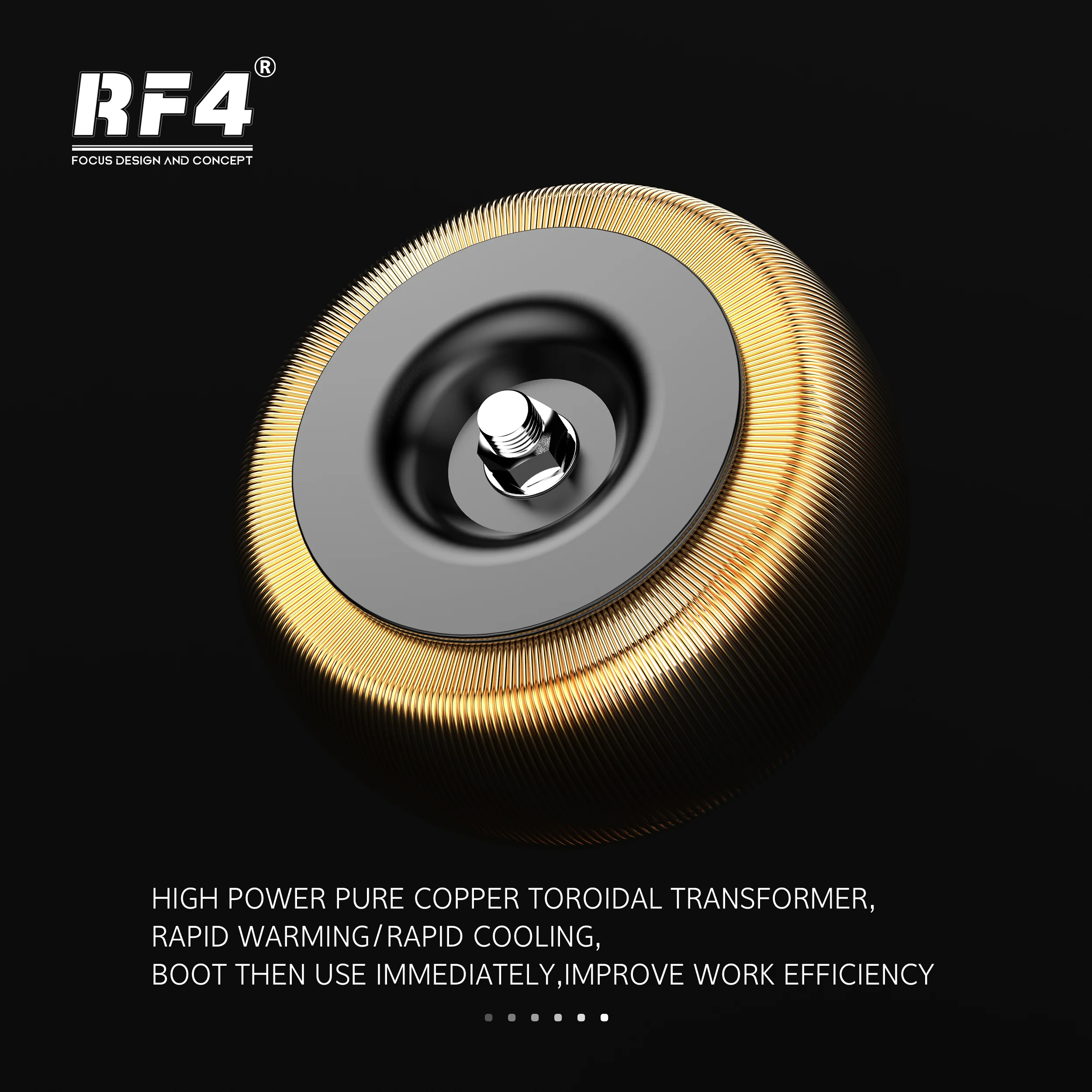 RF4 Latest Hot Air Reworking Station Using Stable High Power Pure Copper Ring transformer RF-H4 Fast Heating