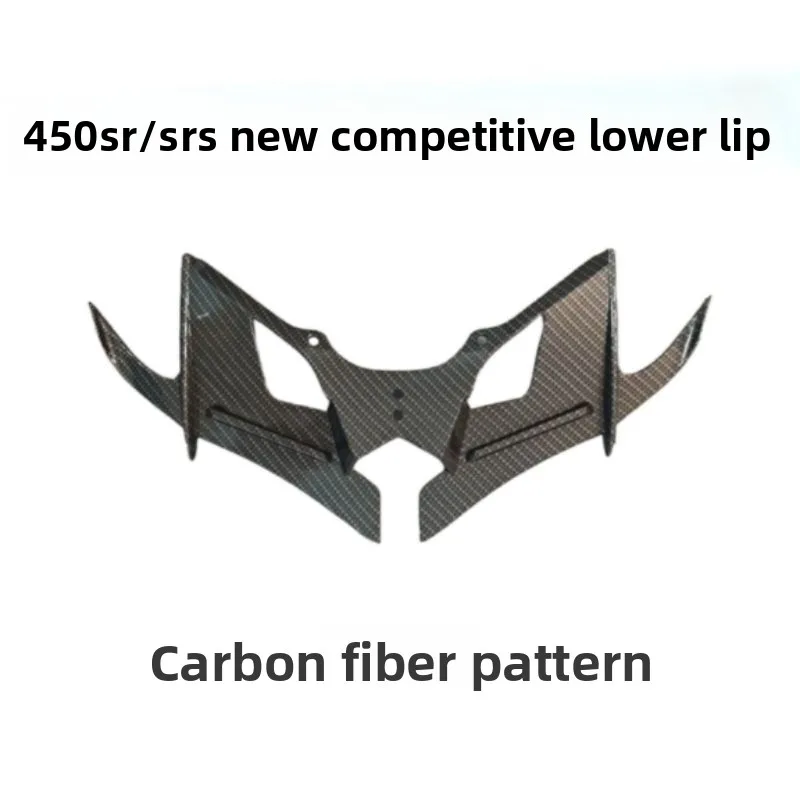 

Applicable to CF450SR Front Lip Spoiler Splitter, Aerodynamic Carbon Fiber Style, Easy Install for CFMOTO 450SR Sportbike