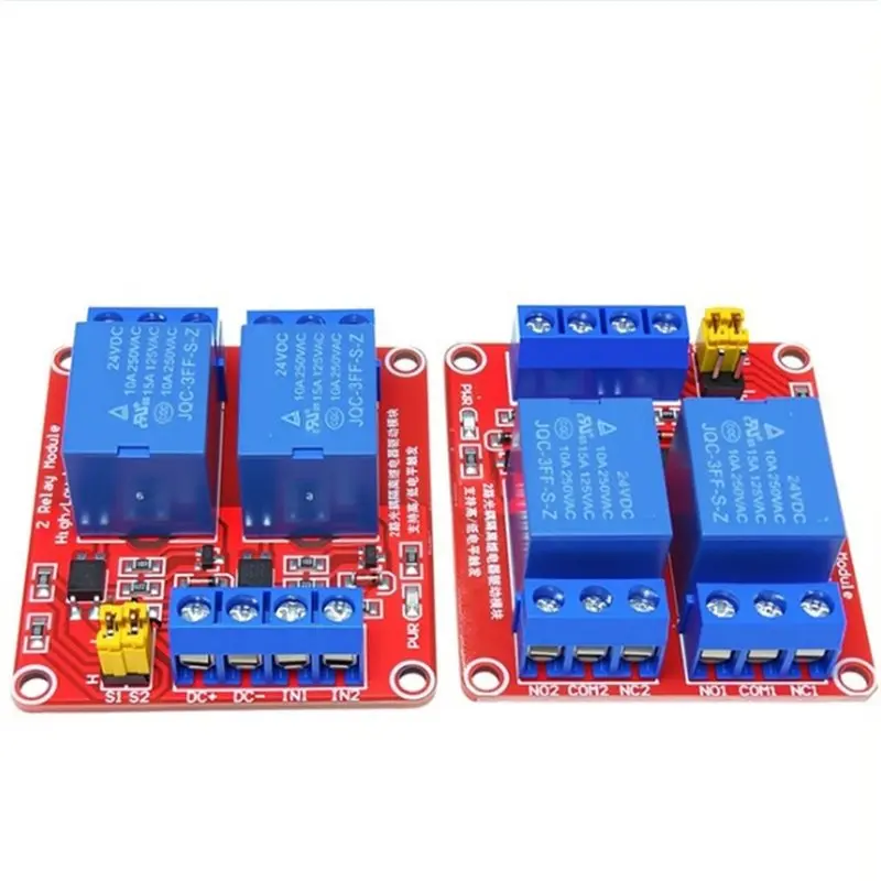 VELIF-For Arduino Compatible 5V Relay Module 6PCS 2 Channel Relay Board With Optocoupler Support High/Low Level Trigger