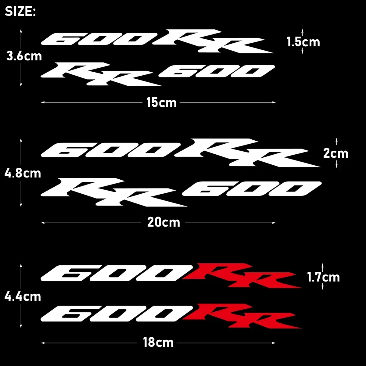 2Pcs Reflective Tank Emblem Stickers Fit Honda CBR 600RR Fireblade Motorcycle Vinyl Calcomanía Motocicleta Decor