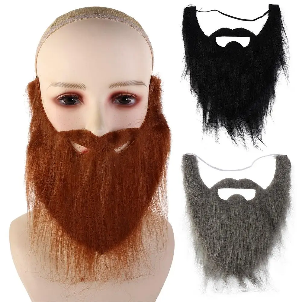 Artificial Beard Realistic Fake Beard Fake Beard Long Fluff Halloween Fake Mustache Simulated DIY Santa Claus Cosplay