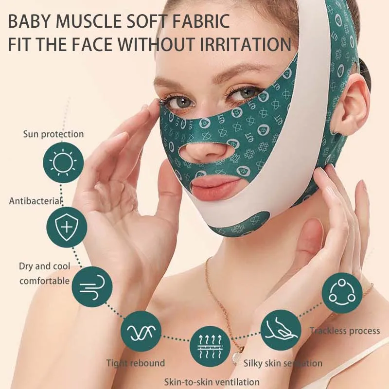 Adjustable V Face Bandage Lift Up Belt Reduce Double Chin Face Sculpting Sleeping Mask Facial Skin Care Tool Face Lifting Tapes