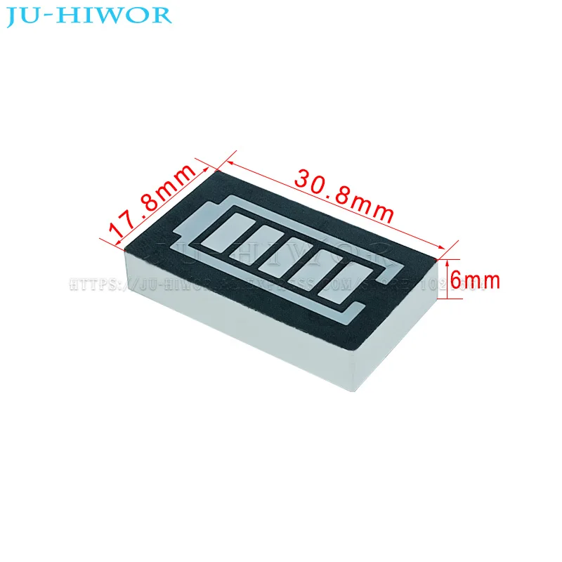 10pcs 8Pins 5 Segments Battery Level Indicator Yellow Green LED Digital Display Digitron Common Anode Cathode C-C C-A