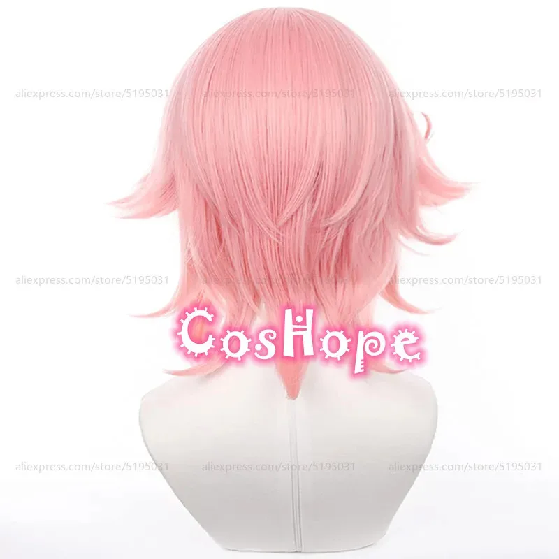 2025 Dori 50cm Medium Long Unisex Pink Wig Anime Cosplay Heat Resistant Synthetic Wigs Halloween