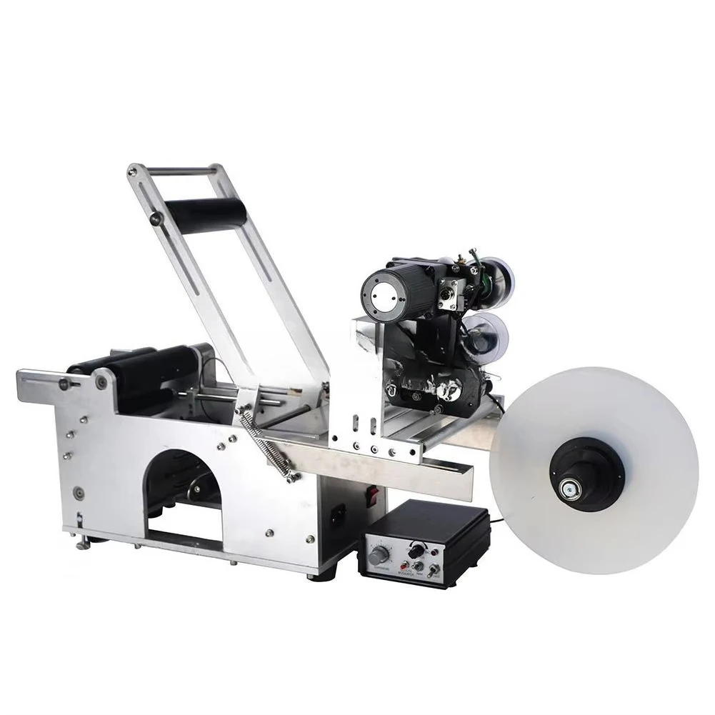 Automatic Label Printing Machine Date Code Printer Adhesive Sticker Bottle Labeling Machine for Business & Industrial Use