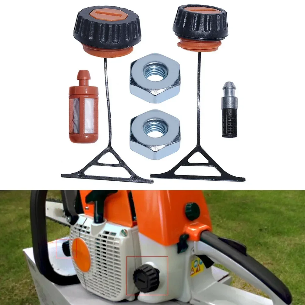 2PCS Oil Cap Spare Parts For Stihl 026 020 023 024 025 028 029 034 036 038 Chainsaw Garden Power Tool Replacement Accessories