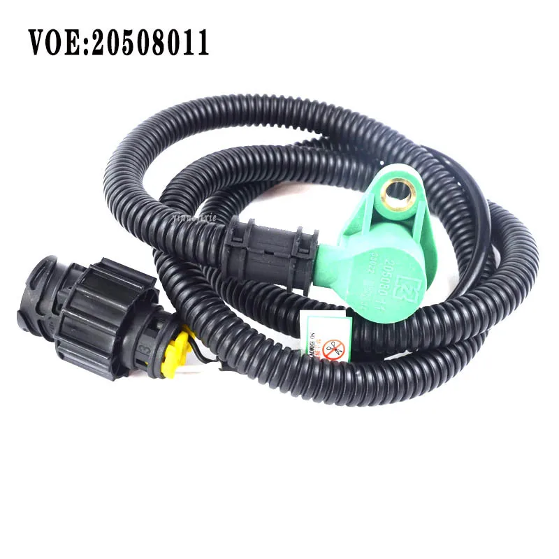 20508011 Excavator Parts For EC210 EC360 Crankshaft Speed Sensor Long Line 20508011