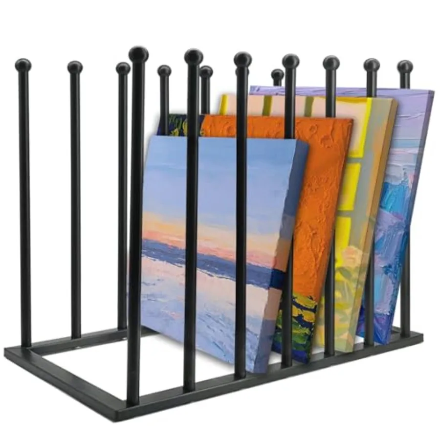

Art Storage Rack Art Drying Rack Art Canvas Organizer Paint Display Rack Metal Easel Display Stands for Canvas Boards Panels Pr
