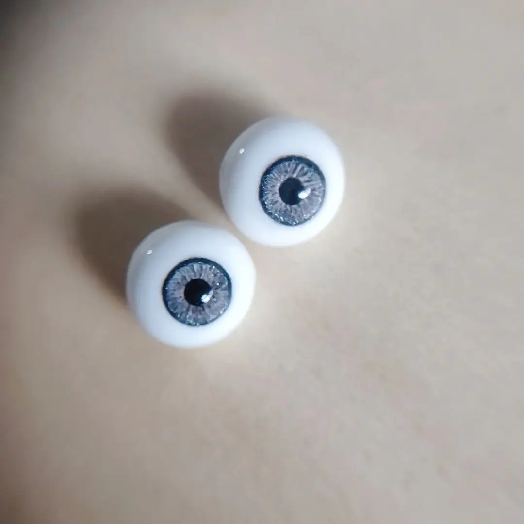 Fashion Doll Eyes Plaster Eyeball 8/10/12/14/16/18mm Realistic Patterns Yellow Resistant Diy Girl Toys Gift Doll Accessories