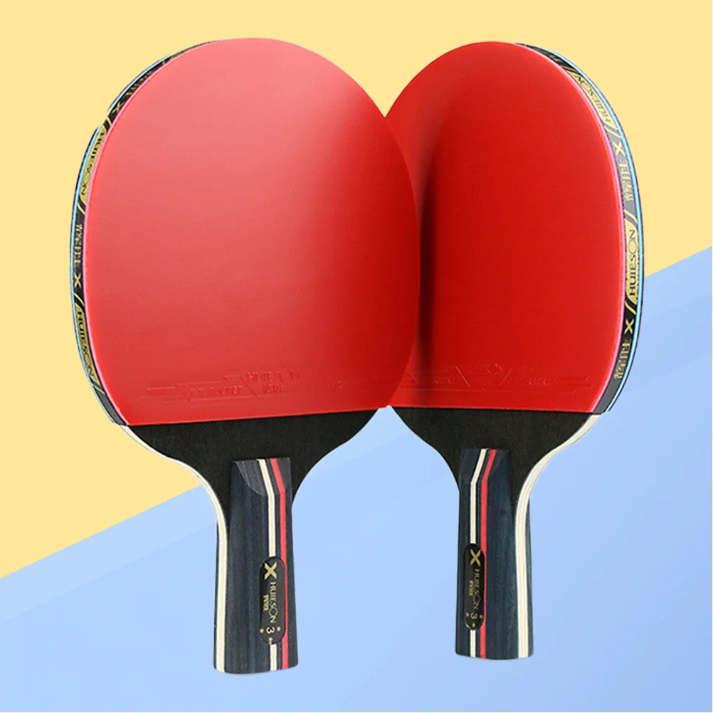 

Table Tennis Rackets Set Lightweight Anti-Slip Grip For Training Beginners Three-Star Pong Rackets Indoor Outdoor Play