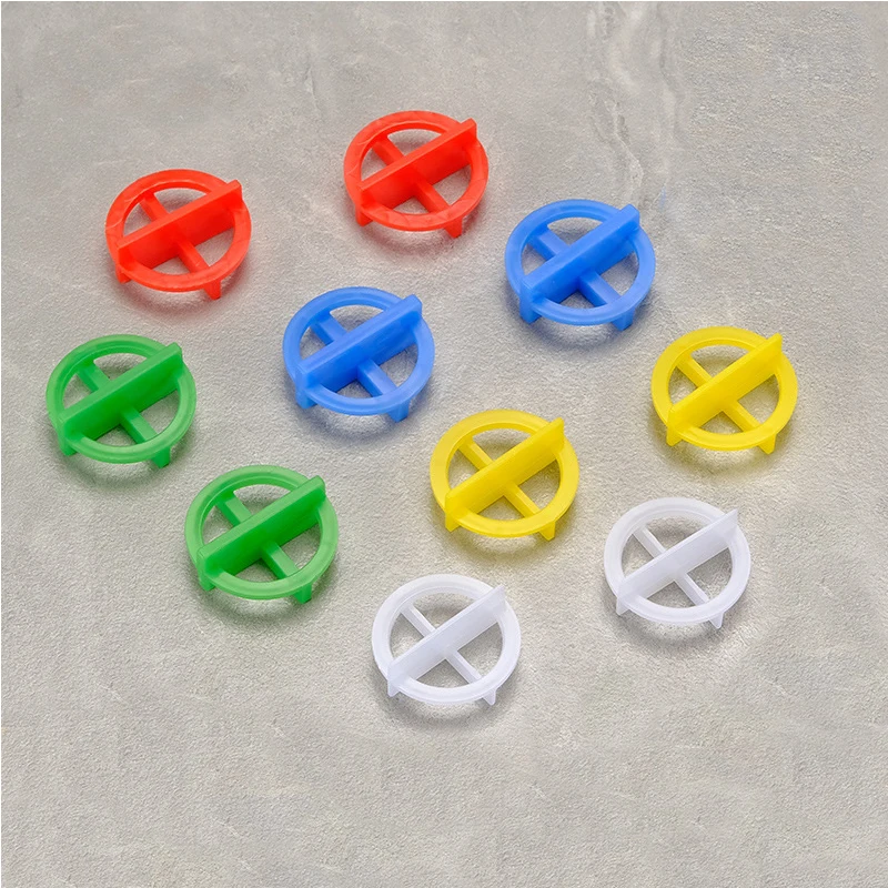 100/200 قطعة فواصل بلاط قابلة لإعادة الاستخدام لتثبيت البلاط أدوات بناء فجوة السيراميك