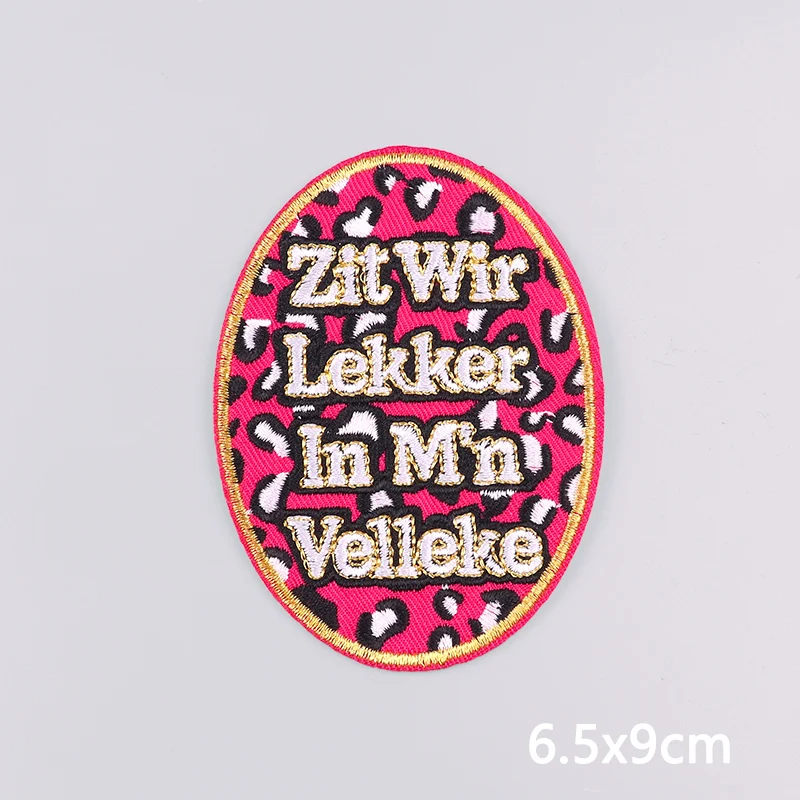 Oeteldonk Carnaval geborduurde badge opstrijkbare patch voor Nederlandse feestkostuum en uniforme souvenir van Kruikenstad Denstad Bosch geschenken