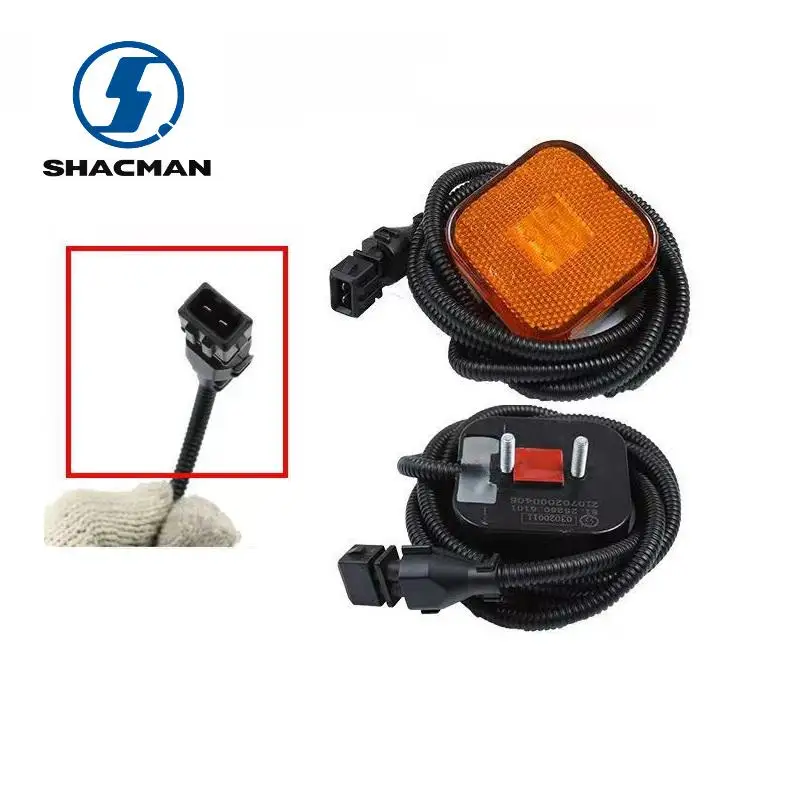 Specially Used For SHACMAN X3000 Truck Front Wheel Trims Fender Edge Light Small Square Lamp For SHACMAN Parts 81252606101