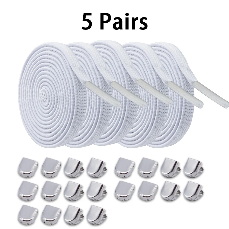 Elastische Schnürsenkel ohne Binden, Einheitsgröße, passend für alle Schuhe für Erwachsene und Kinder, Schnürsenkel für Turnschuhe, Schnürsenkel ohne Schnürsenkel, flache, erweiterte Schnürsenkel