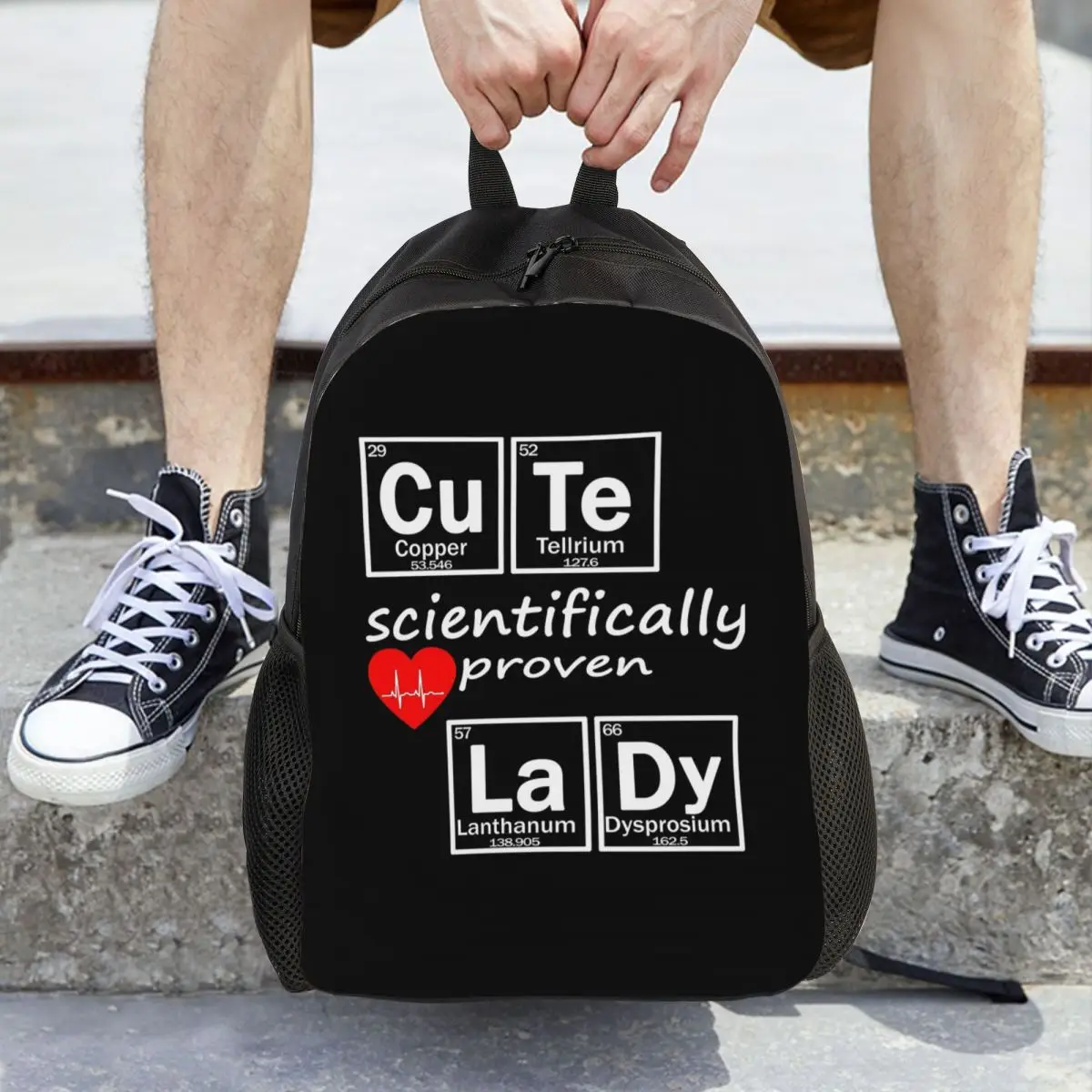 Elements Periodic Table Science Chemistry Chemical Backpack Daypack Large Capacity Kids BookBag School Bag Shoulder Bags