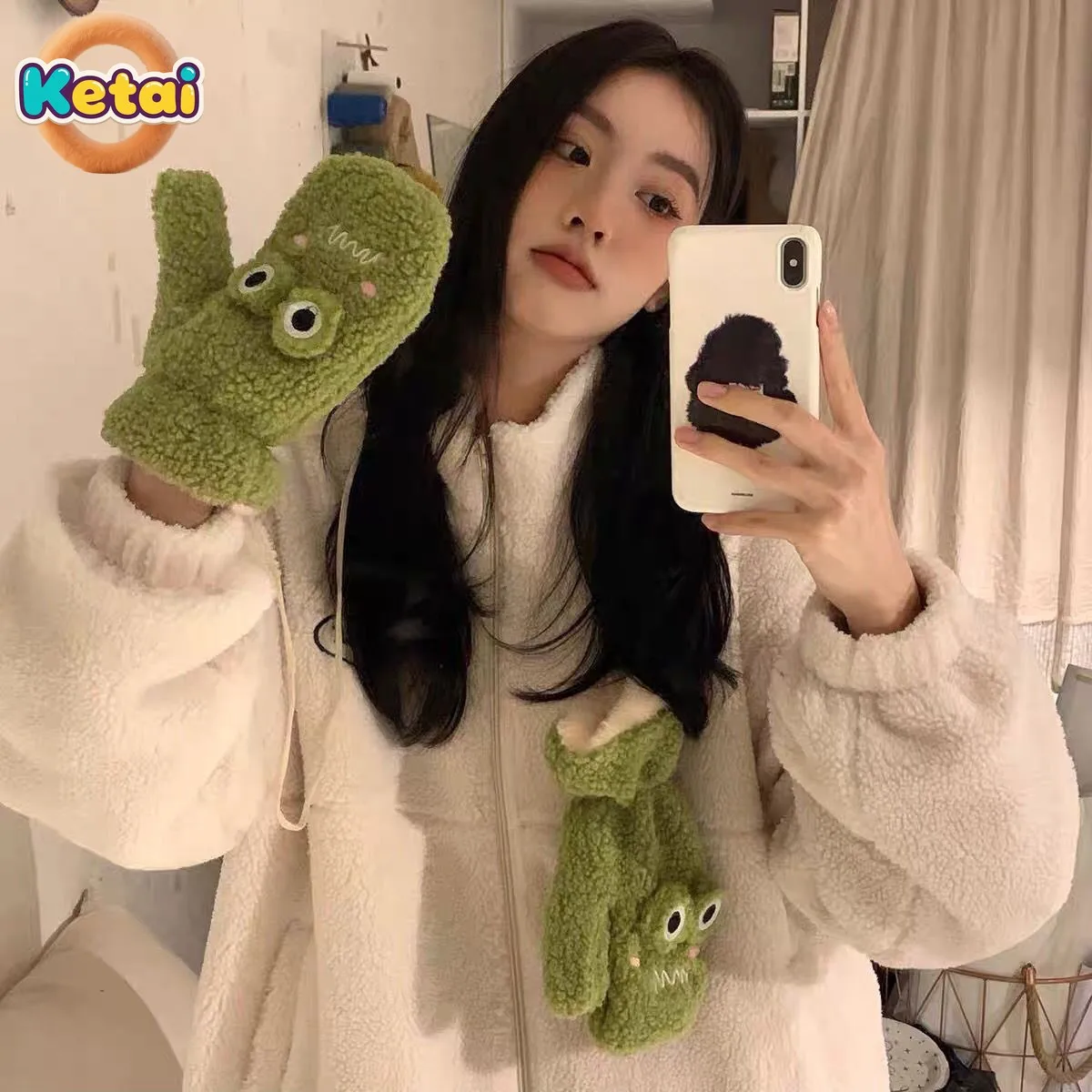 bonito-instagram-luvas-de-inverno-feminino-veludo-estudante-inverno-pendurado-pescoco-sapo-anti-frio-quente-dedo-pacote-completo-luvas