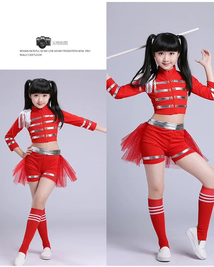 Children Sequins Jazz Dance Modern Cheerleading Hip Hop Costume for Kids Boy Girls Crop Top and Pant Performance Outfits Clothes