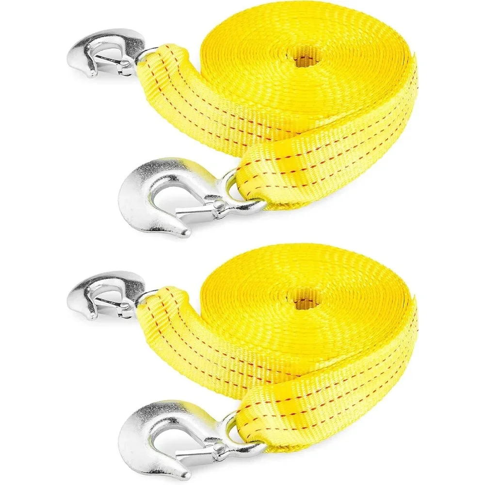 

Двойные буксирные ленты для тяжелых транспортных средств, 2 дюйма на 30 футов, емкость буксировки 10 000 фунтов для автомобилей, грузовиков и квадроциклов