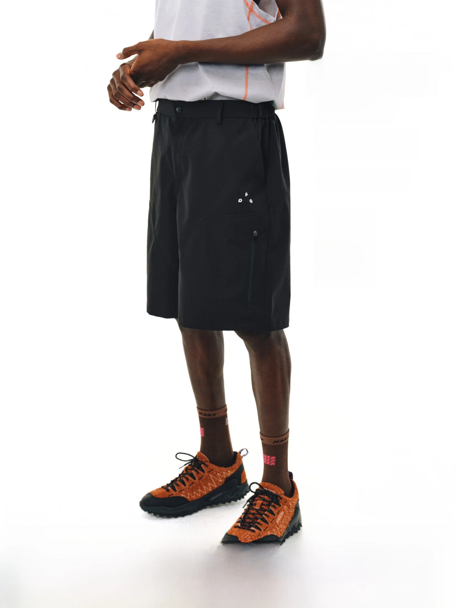 

FPA Special Fluorine Outdoor Breathable Double Zipper Shorts Summer Sports Loose Five-Quarter Length Casual Pants