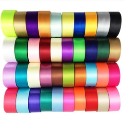 6mm 10mm 15mm 20mm 25mm 40mm 50mm Silk Satin Ribbons Christmas Wedding Birthday Party Decoration Halloween Gift Wrapping Ribbons