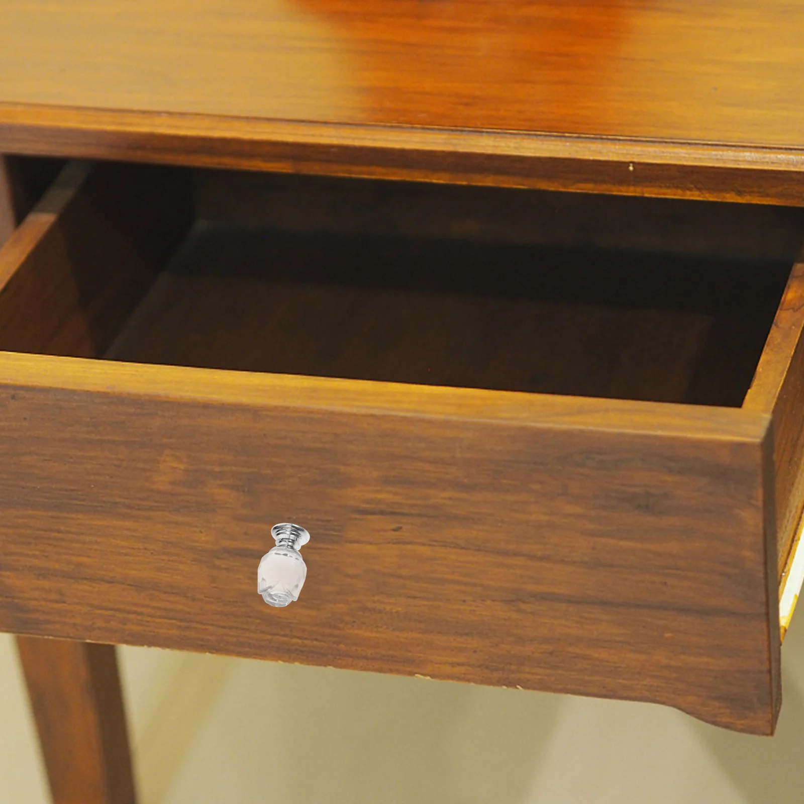 

2Pcs Crystal Drawer Knobs Small Single Hole Pull Handles Vintage Style Cabinet Wardrobe Furniture Flower Cabinet Knobs