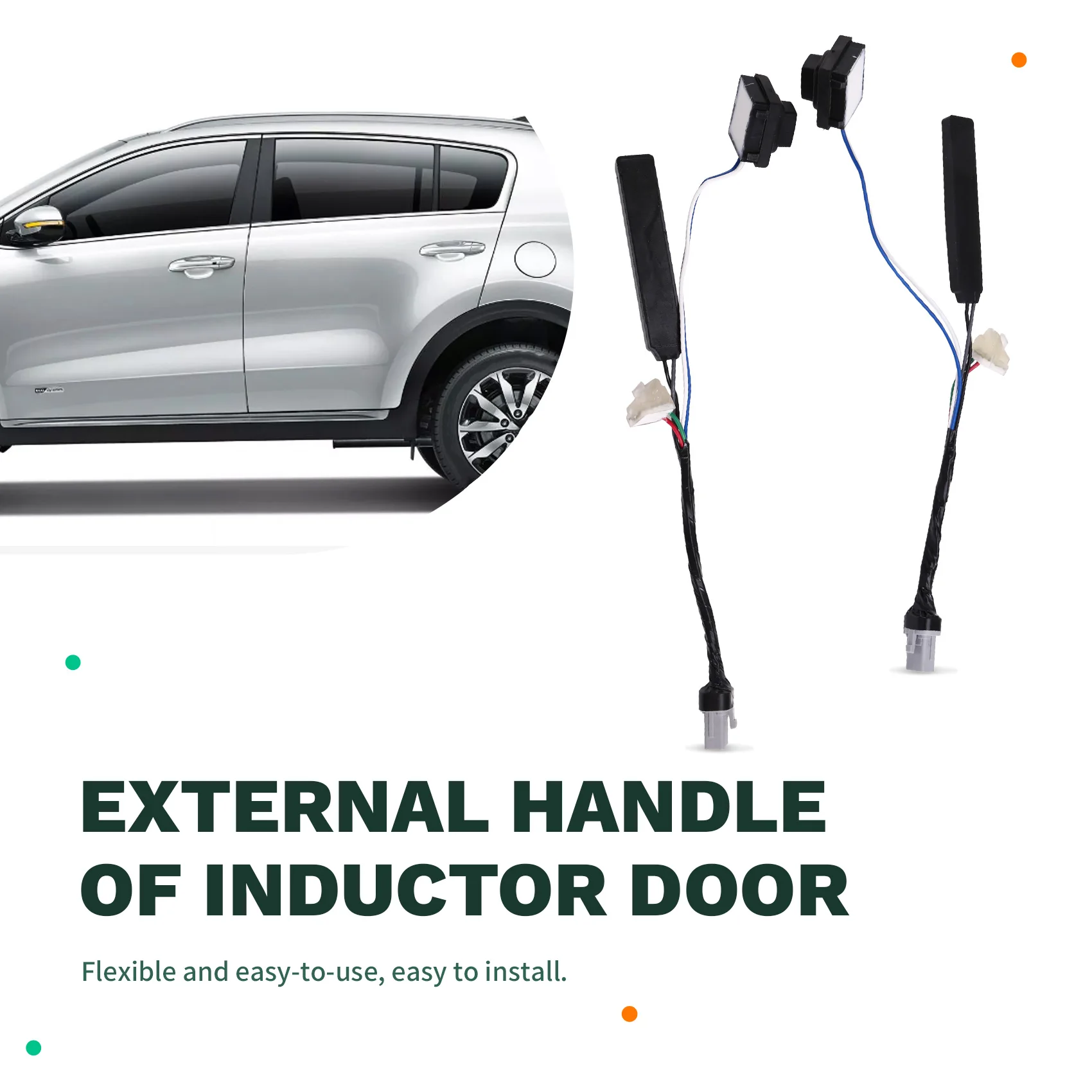 Leading-82657-D9000 82658-D9000 مقبض باب السيارة الأمامي زر صغير LH & RH لكيا KX5 سبورتاج QL 2016 #2