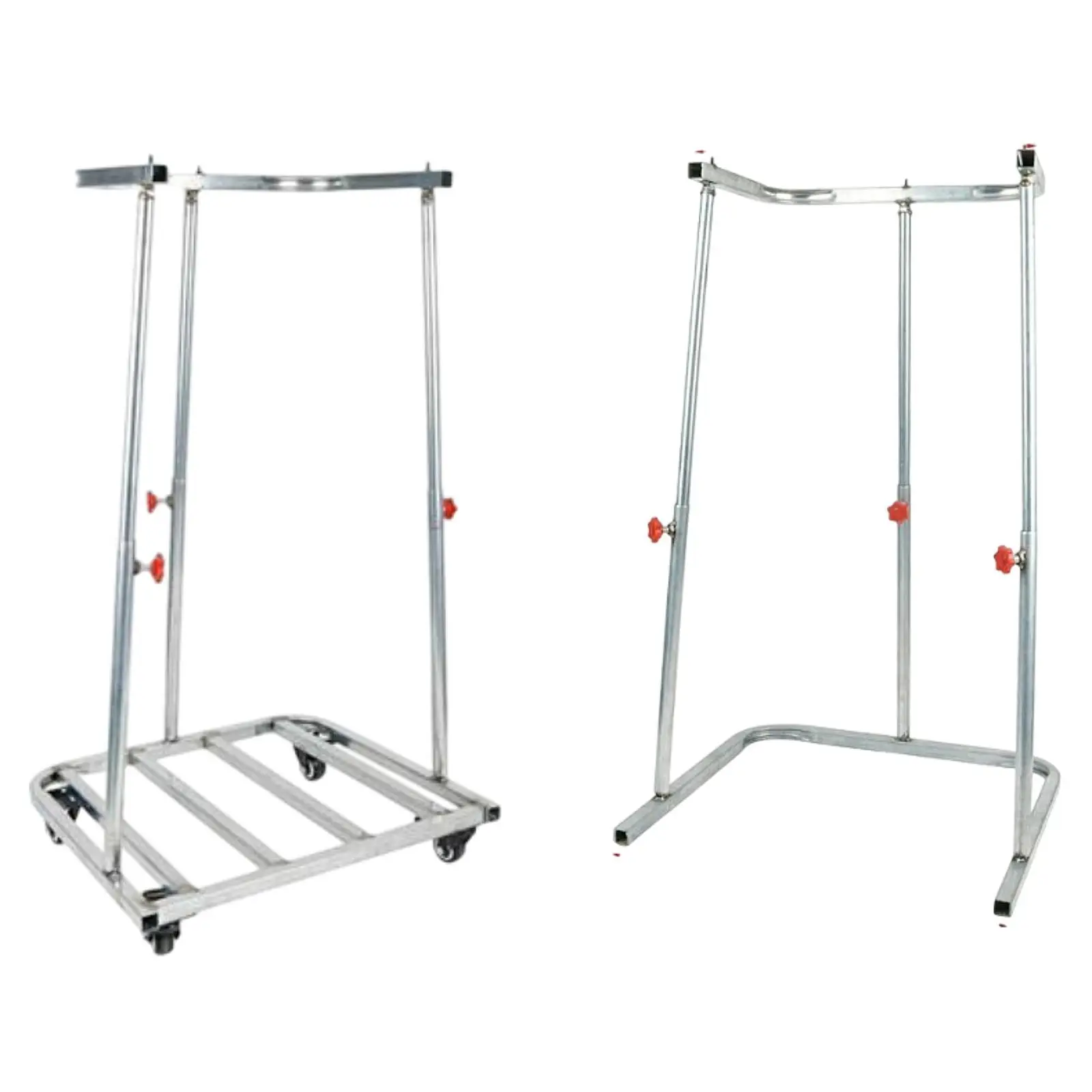 Bag Holder Portable Galvanized Steel Stand Yard Support for Outdoor Camping Barbecue Leaves Collection