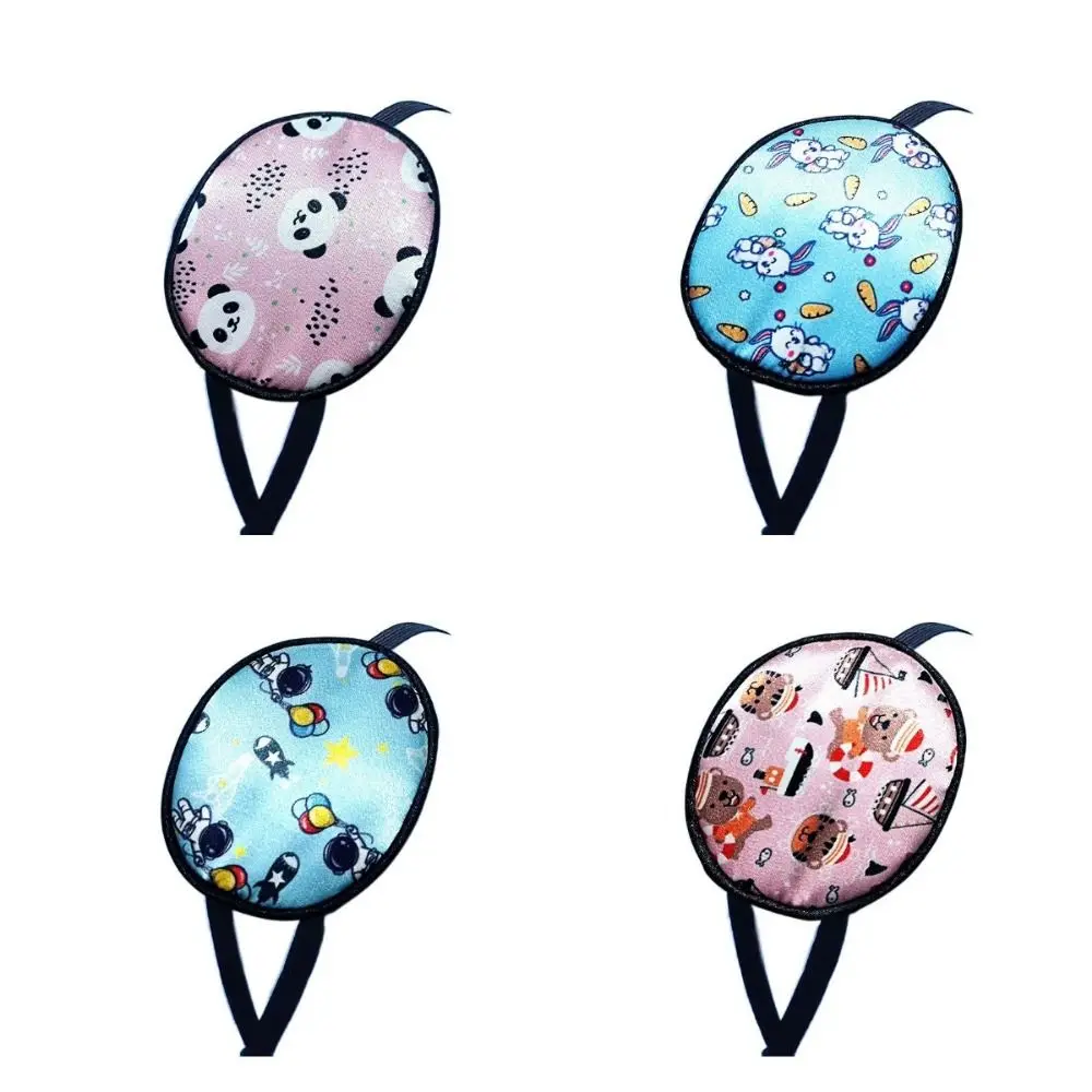 رقعة عين واحدة من الحرير للعناية بالرؤية للأطفال، رقعة عين مرنة ومريحة للأطفال، حرير التوت الكرتوني #2