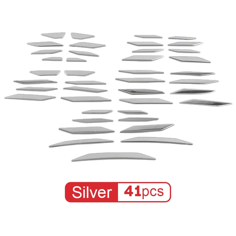 Car Front Middle Grill Mesh Sequins Decoration Cover Trims Accessorie For Toyota Highlander XU70 2020 2021 2022 2023 2024 Hybrid