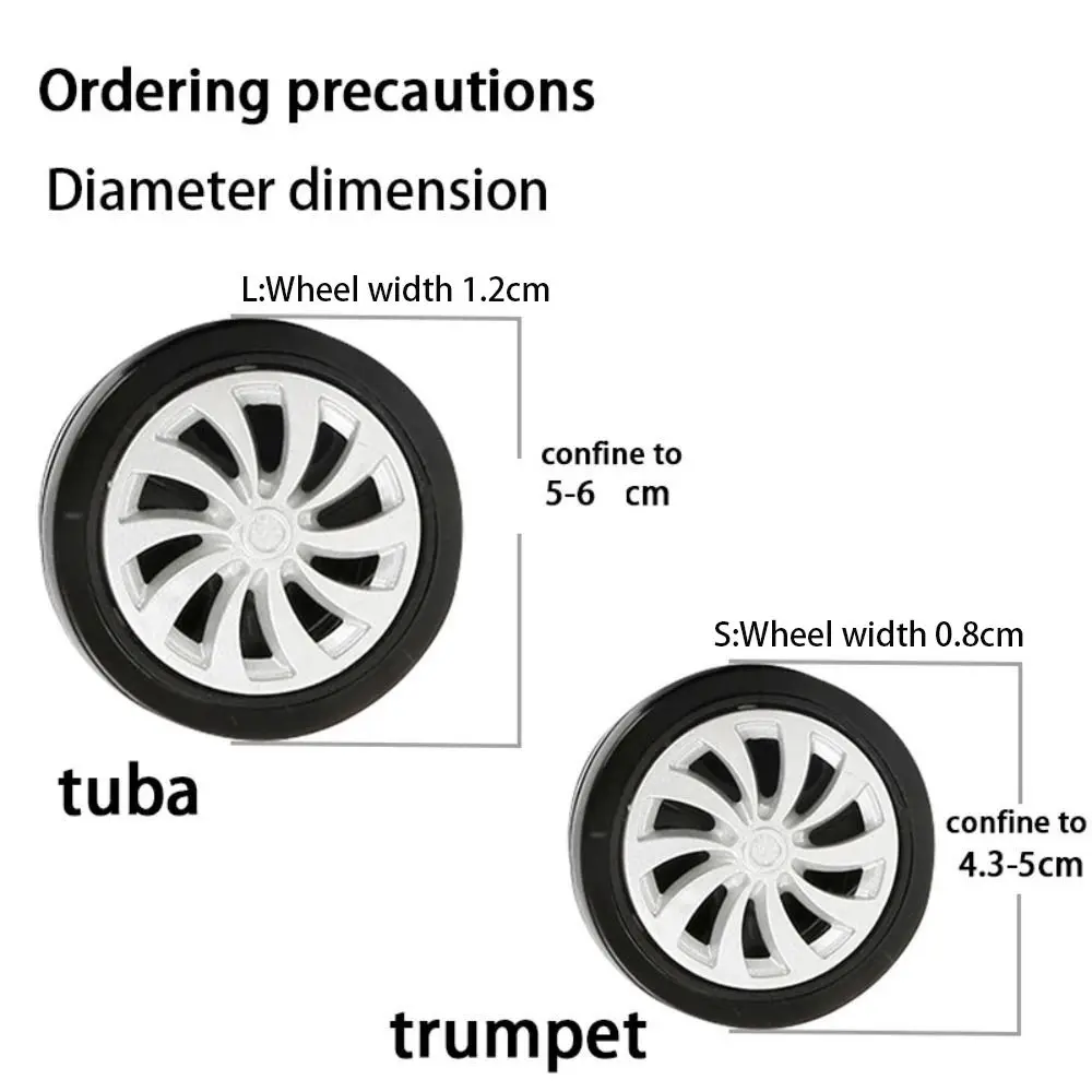 8PCS Luggage Caster Shoes With Silent Sound Wheel Wear Luggage Wheel Protection Cover Casters Suitcases Shoes Silicone Cover