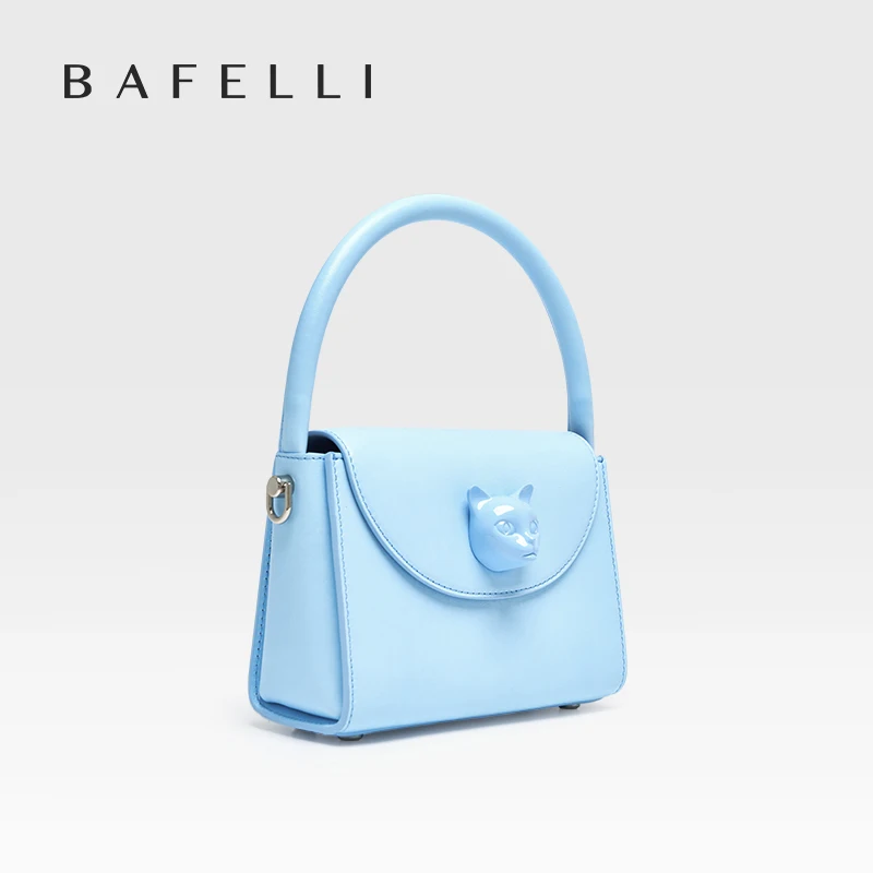 ORIGINAL BAFELLI BAG WOMEN‘S 2024 NEW SMALL LEATHER HANDBAGS LUXURY FASHION BRAND CROSSBODY CAT PURSE DESIGNER STYLE